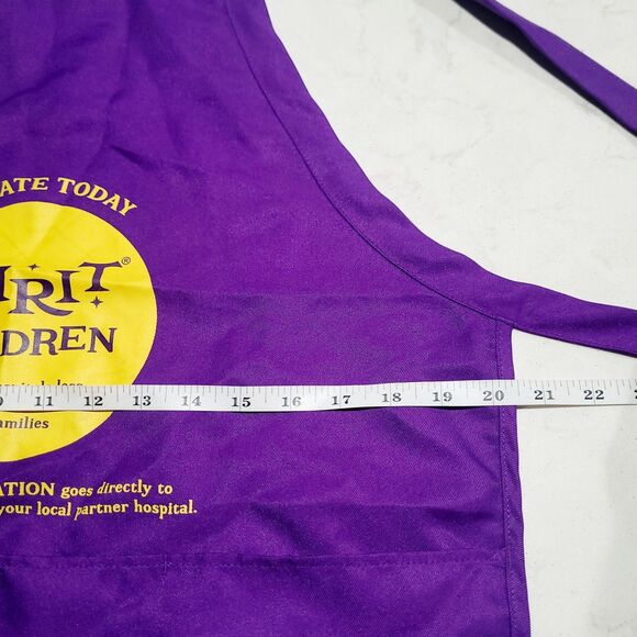 Official Spirit Discontinued 2019 Halloween Purple Employee Work Apron 4 Pocket - Picture 5 of 8
